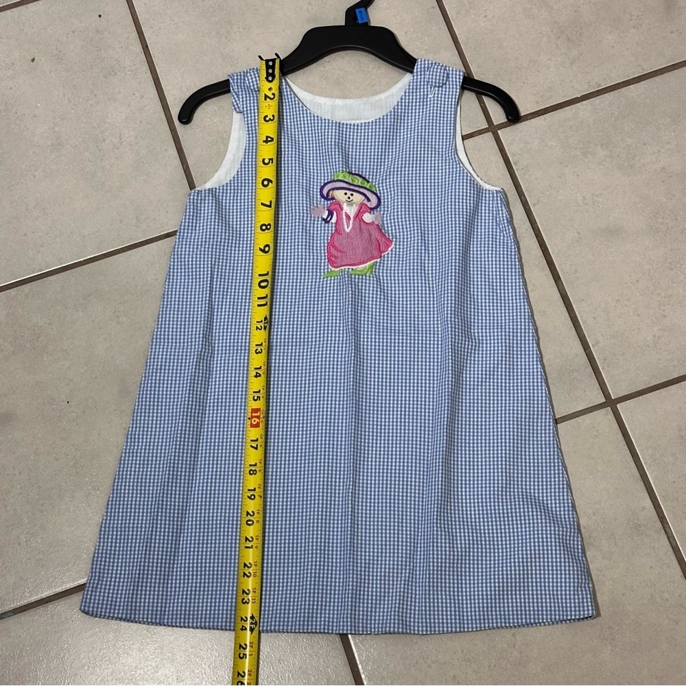 Girls Castles & Crowns Kids Blue Plaid‎ Dress size 5 - Picture 7 of 7